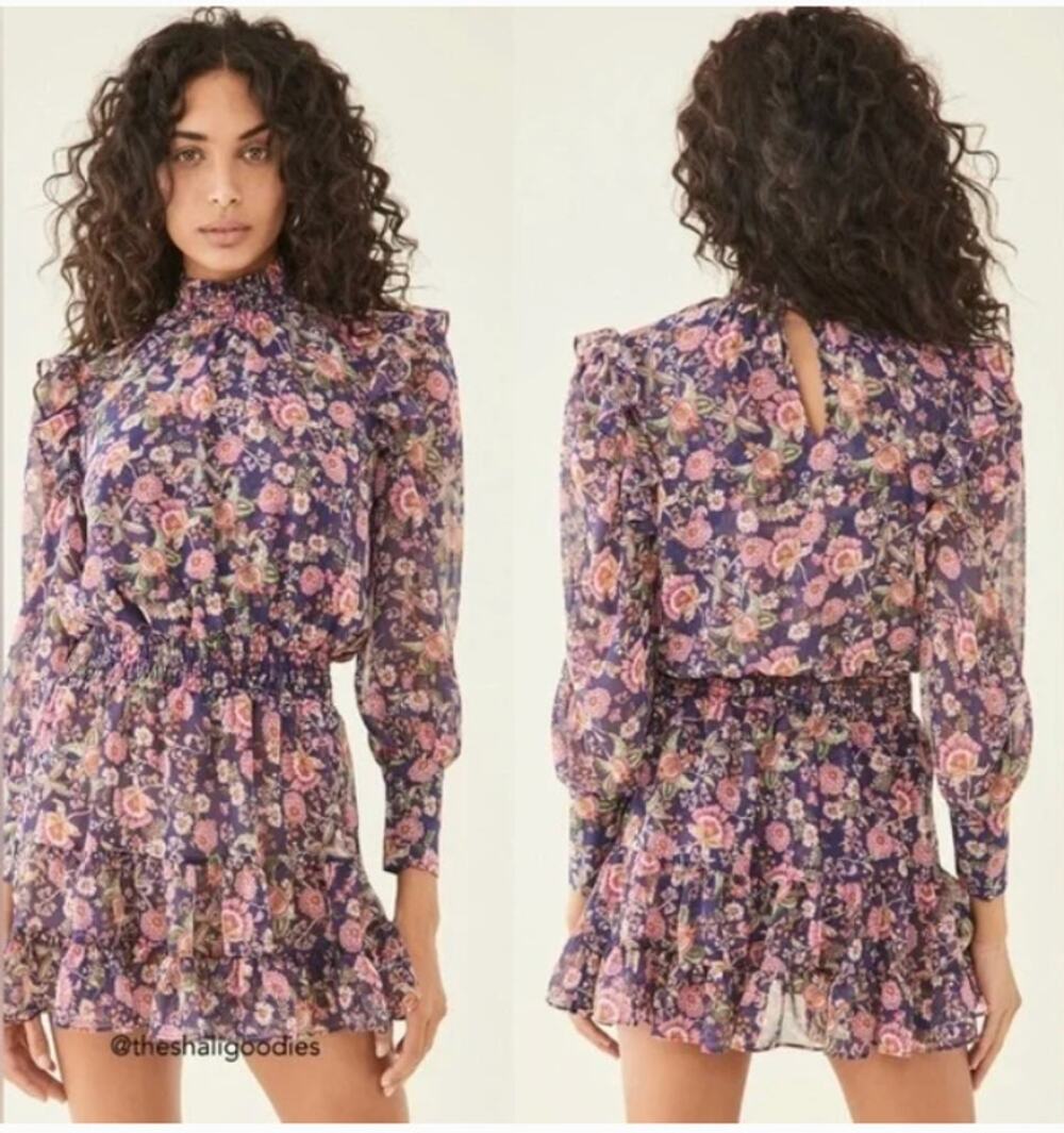 Misa Los Angeles Gianna Mini Dress Falaise Floral Womens Small